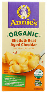 Anne's Homegrown Organic Shells & Real Aged Cheddar Macaroni & Cheese   6 OZ  '13562300983