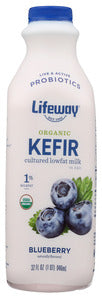 Lifeway Probiotic Low Fat Blueberry Kefir   32 OZ  '017077007320