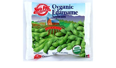 FROZEN VEGETABLE SNOPAC EDAMAME IN THE SHELL ORGANIC   10 OZ  '024284541363
