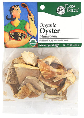 ORGANIC MUSHROOMS DRIED OYSTER .75OZ    '700360006154