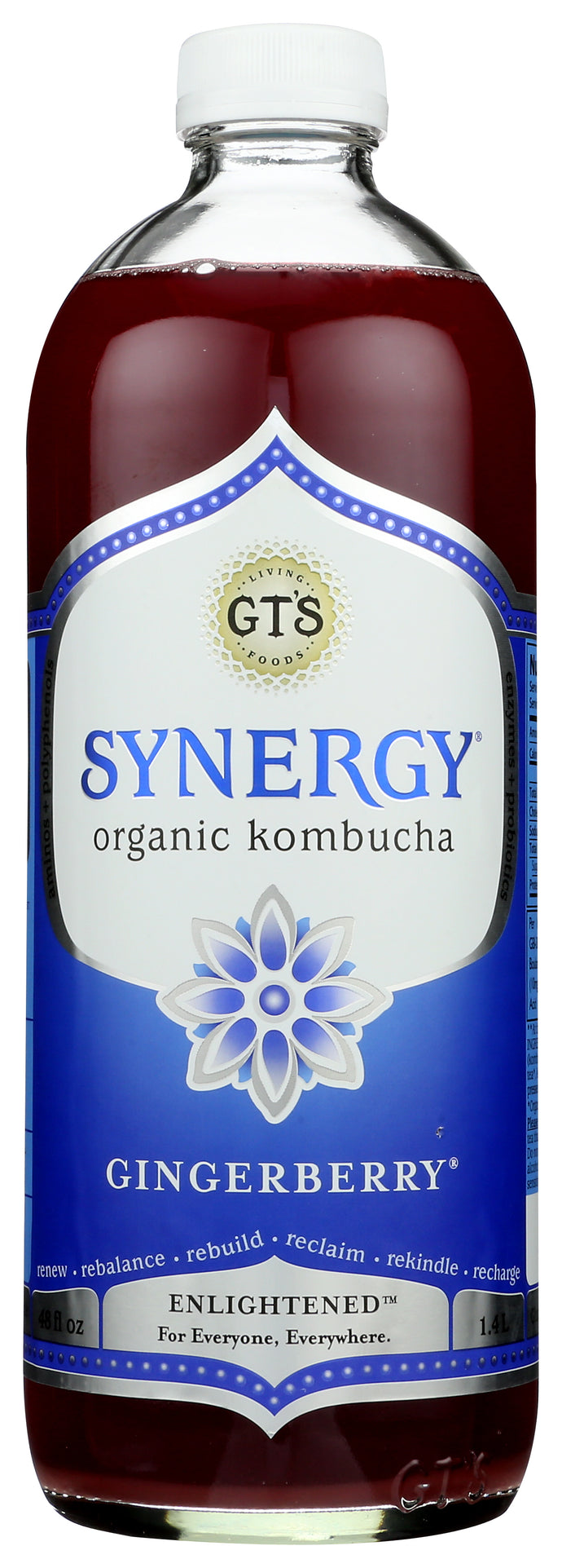 KOMBUCHA GTS 48OZ GINGERBERRY 722430600482
