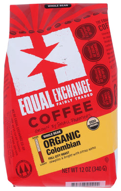 PACKAGED COFFEE EQUALEXCHANGE COLOMBIAN 12OZ (IF NEED IT GROUND PLEASE ENTER IN NOTES)    '745998411024