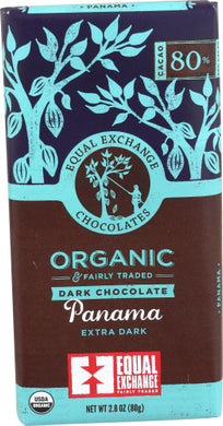 Equal Exchange, Organic Panama Extra Dark Chocolate Bar 2.8 oz 745998990185