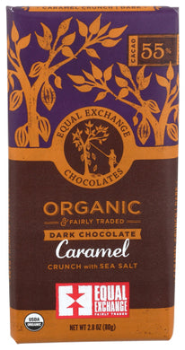 Equal Exchange Organic Dark Chocolate Caramel Crunch And Sea Salt 2.8 oz 745998990192