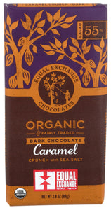 Equal Exchange Organic Dark Chocolate Caramel Crunch And Sea Salt 2.8 oz 745998990192