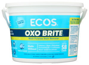 LAUNDRY DETERGENT ECOS OXO BRITE   3.6 LBS  '749174097514