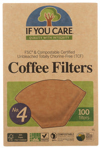 COFFEE FILTER IF YOU CARE #4 CONE   100 CT  '770009001147