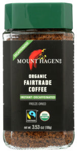 COFFEE MOUNT HAGEN DECAF INSTANT ORGANIC   3.53 OZ  '819385023326