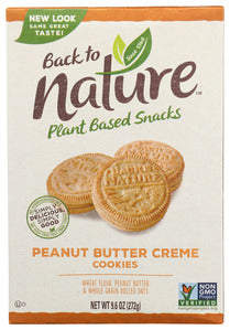 COOKIES SANDWICH BACK TO NATURE PEANUT BUTTER 819898011018