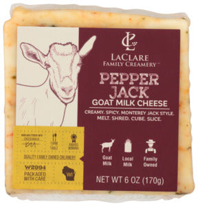 CHEESE GOAT PEPPERJACK LACLARE 6OZ    '855336004143