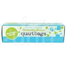 Buy Natural Value Quart Storage Bags - 25 ct.