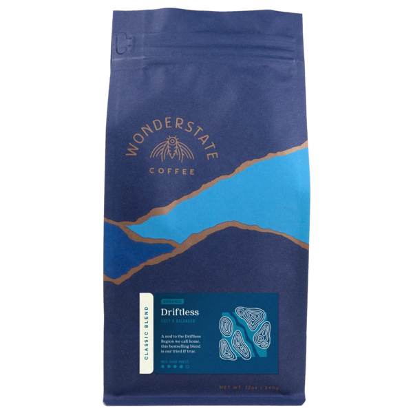 BULK COFFEE WONDERSTATE DRIFTLESS  ORGANIC PER/LB  '393