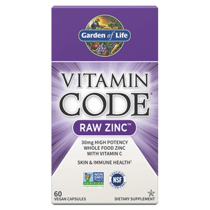 RAW ZINC VITAMIN CODE GOL   60 VCAP '658010116527